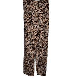 Olivaceous Animal Print Pants Small